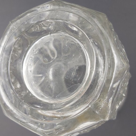 Fidenza Italy Leaf Embossed Frosted Glass Vase Heavy 6 x 3 inch Art Deco Style - Picture 9 of 10